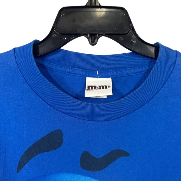 Blue M&M Candy Men's T Shirt Size 2XL 100% Cotton GUC - Picture 2 of 11
